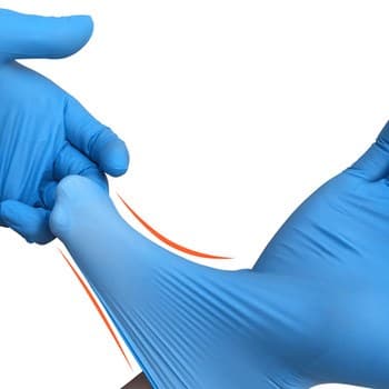 Blue Powder Free Nitrile Gloves (Large) 2