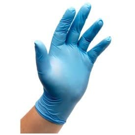 Blue Powder Free Nitrile Gloves (Large) 3
