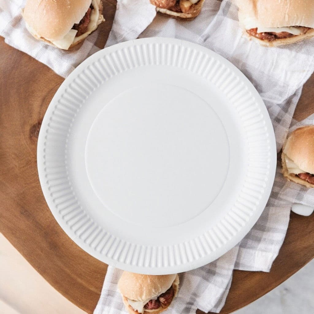 White Greenspirit Paper Plates (9") 2