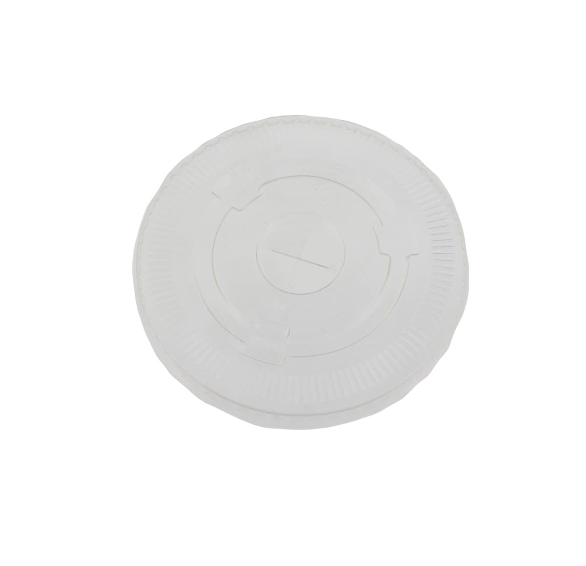 95mm Clear Flat Lid with Straw Hole