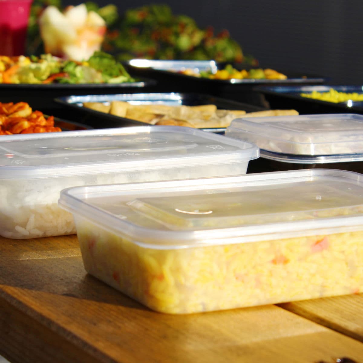 500ml Clear Microwavable Container & Lids Combo (Heavy Duty) 2