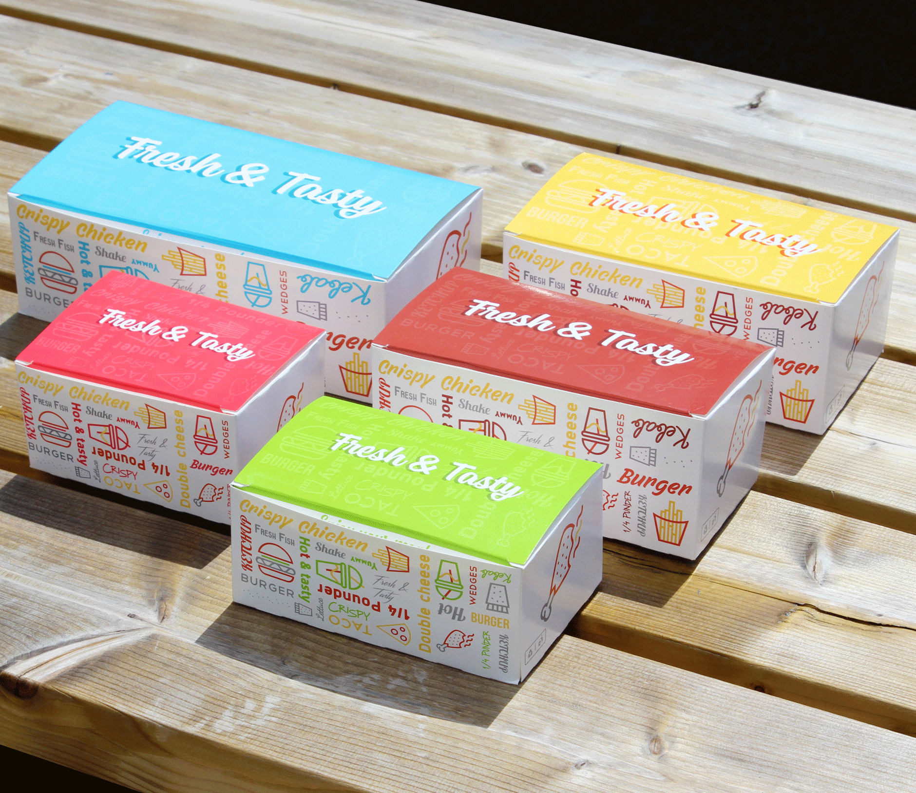 Large Fresh & Tasty Snack Box (175x104x70mm) (300) 2