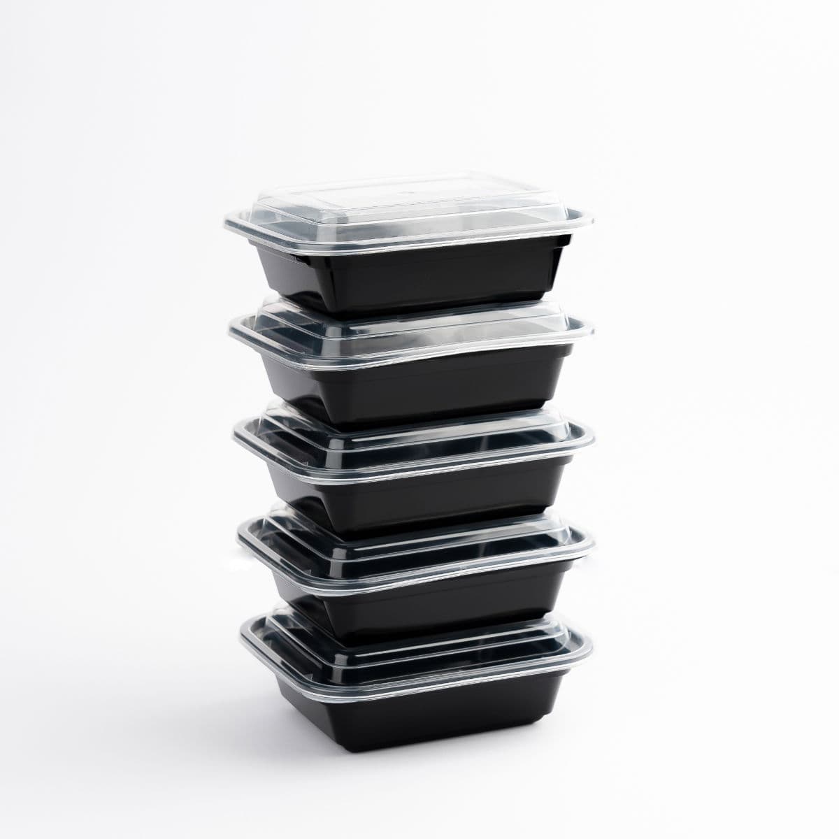 12oz Onyx PP Container (Black Base & Clear Lid Combo) 4