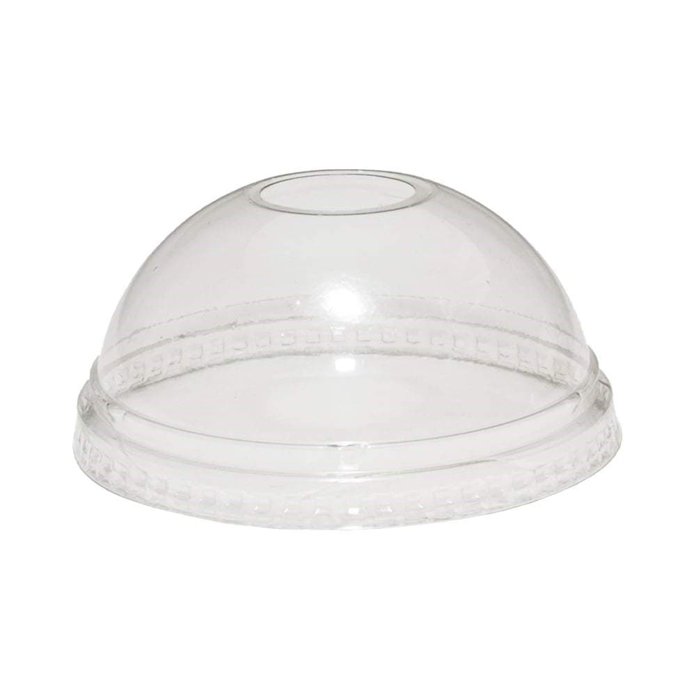 93mm Clear Dome Lid (With Hole)