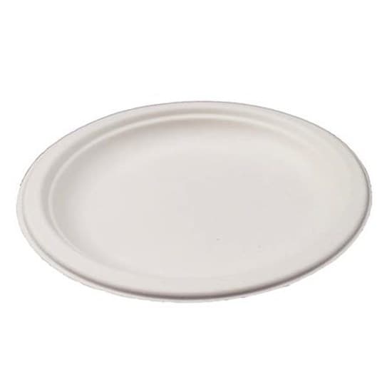 Round Bagasse Dinner Plate (9")