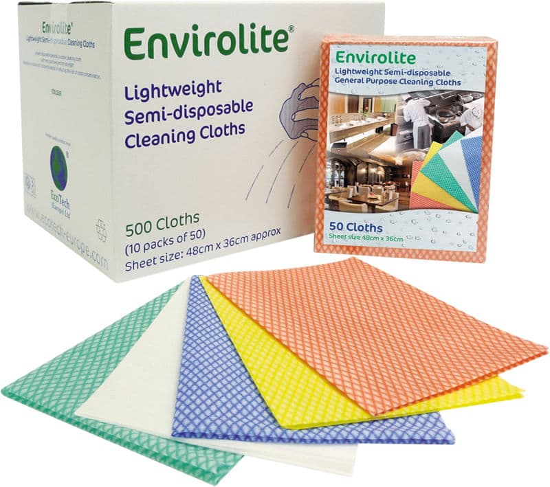 Envirolite Folded Cleaning Cloths Blue 2