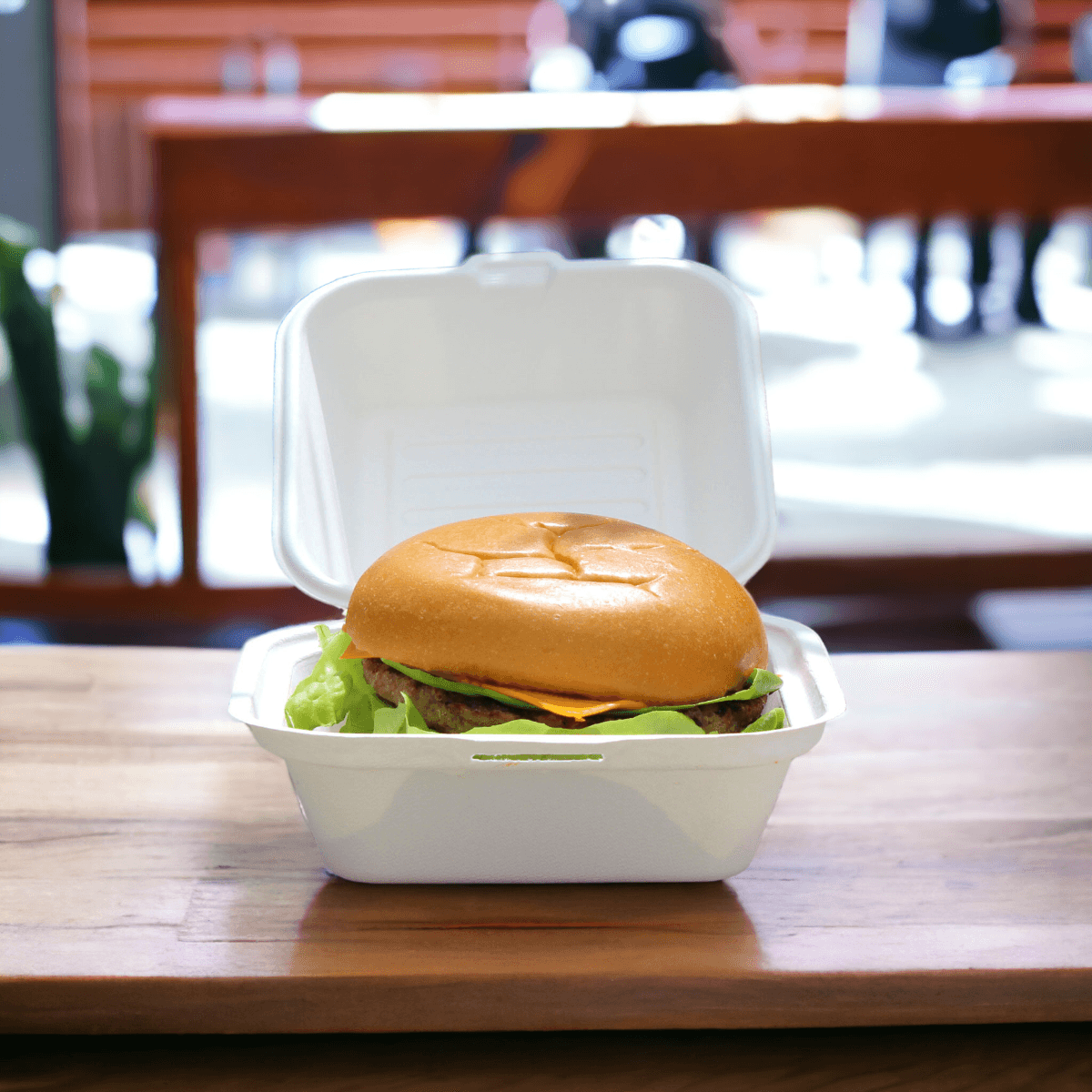 Bagasse Burger Box (6x6") 2