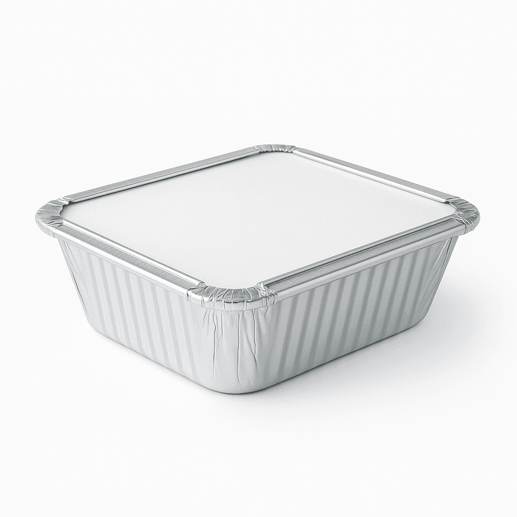 #2 Foil Container & Lid Combo (4x5")