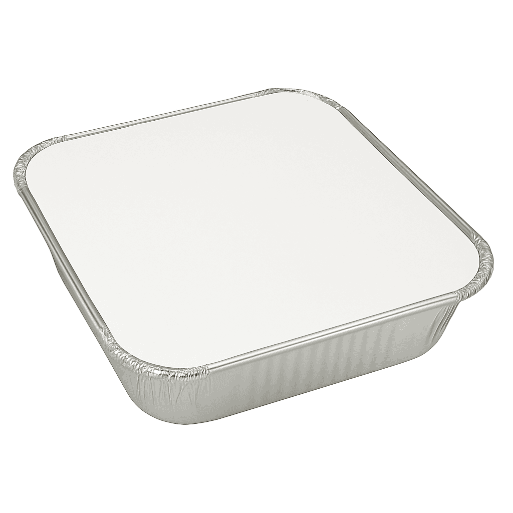 9x9" Foil Container & Lid Combo