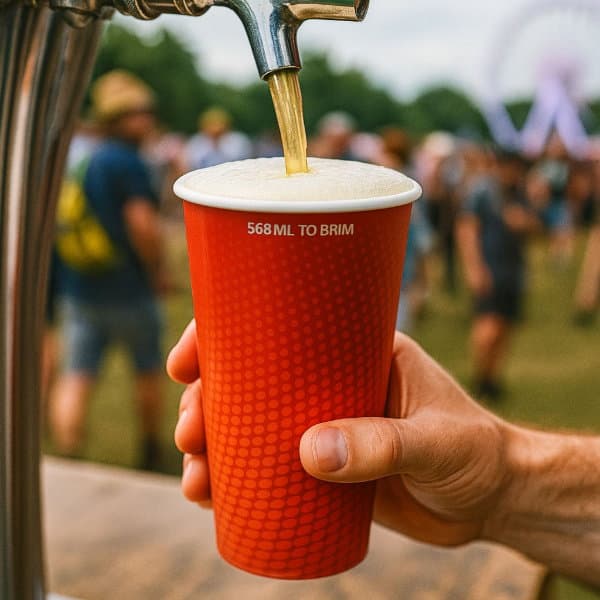 20oz Spiritpak Red Paper Party Cup 2