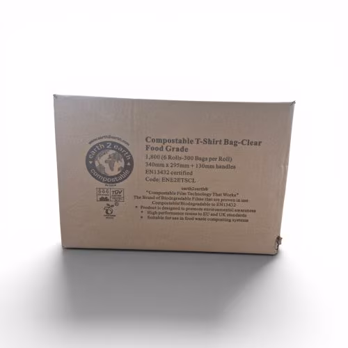 earth2earth Compostable T-Shirt Bag (Clear) 3