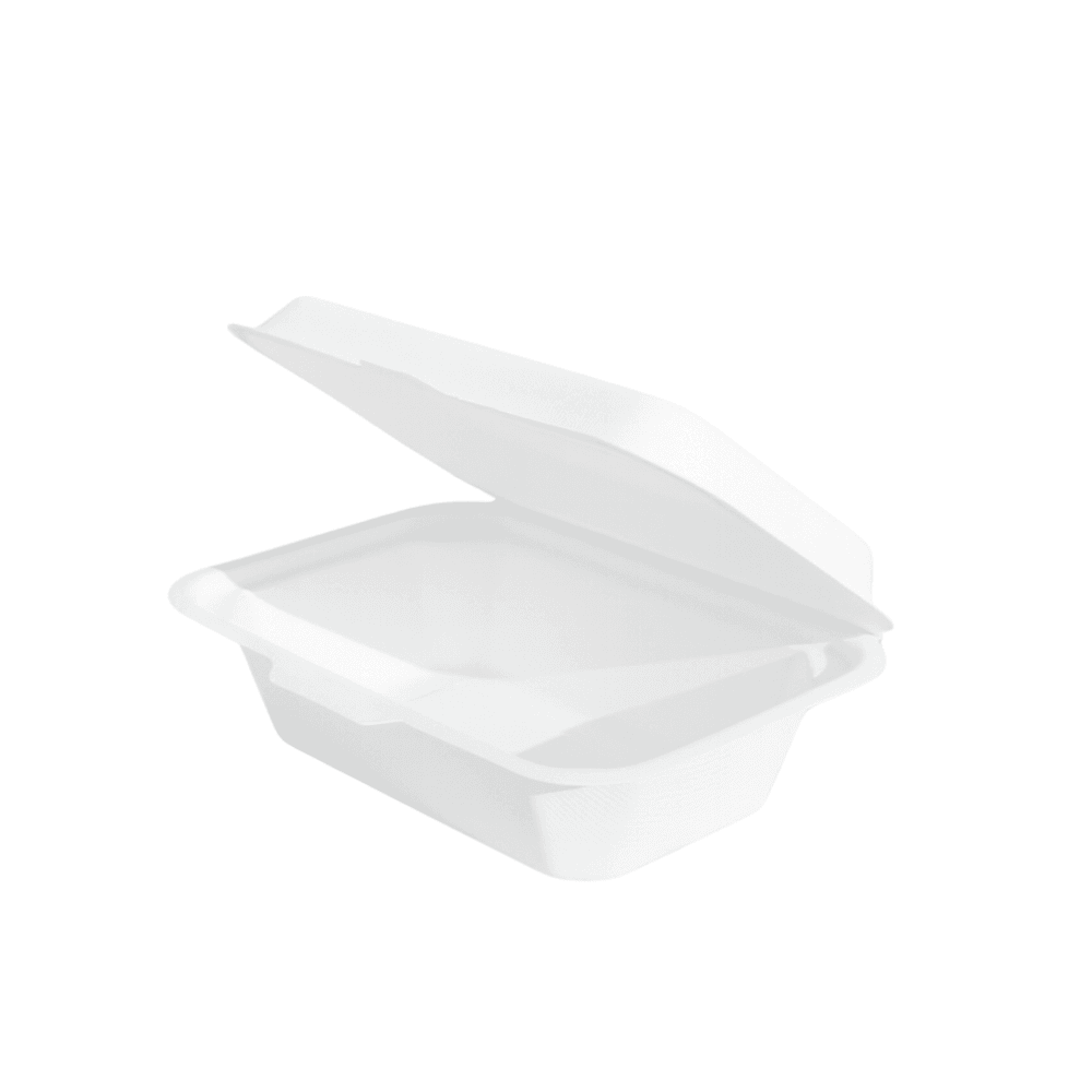 7"x5" Small Bagasse Rectangle Meal Box