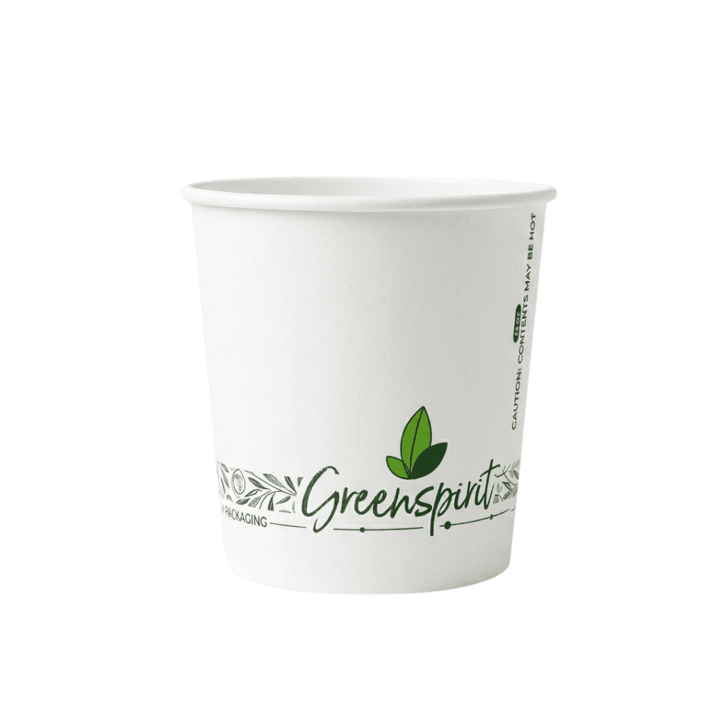 24oz White Greenspirit Compostable Soup Container