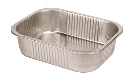 Rectangular Smoothwall Aluminium Tray (7x5x2")