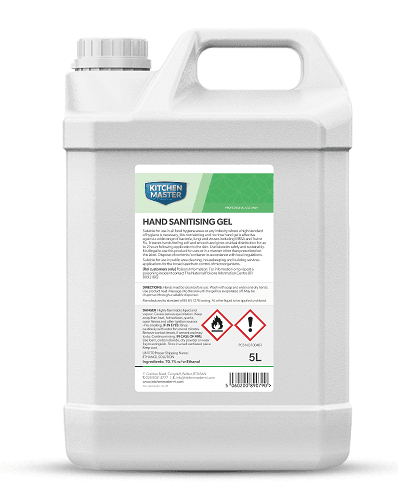Kitchen Master Hand Sanitising Gel (5L)
