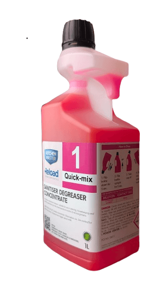Kitchen Master Sanitiser Degreaser Quick Mix Reload (1L)