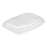 36oz Black 1-Compartment Microwavable Container & Lid (235x202x40mm) 3