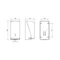 White Bulk Pack Toilet Tissue Dispenser 2