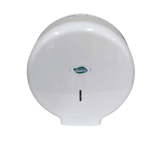 White Jumbo Toilet Roll Dispenser