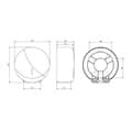 Brushed Steel Jumbo Toilet Roll Dispenser 2