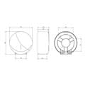Brushed Steel Mini Jumbo Toilet Roll Dispenser 2