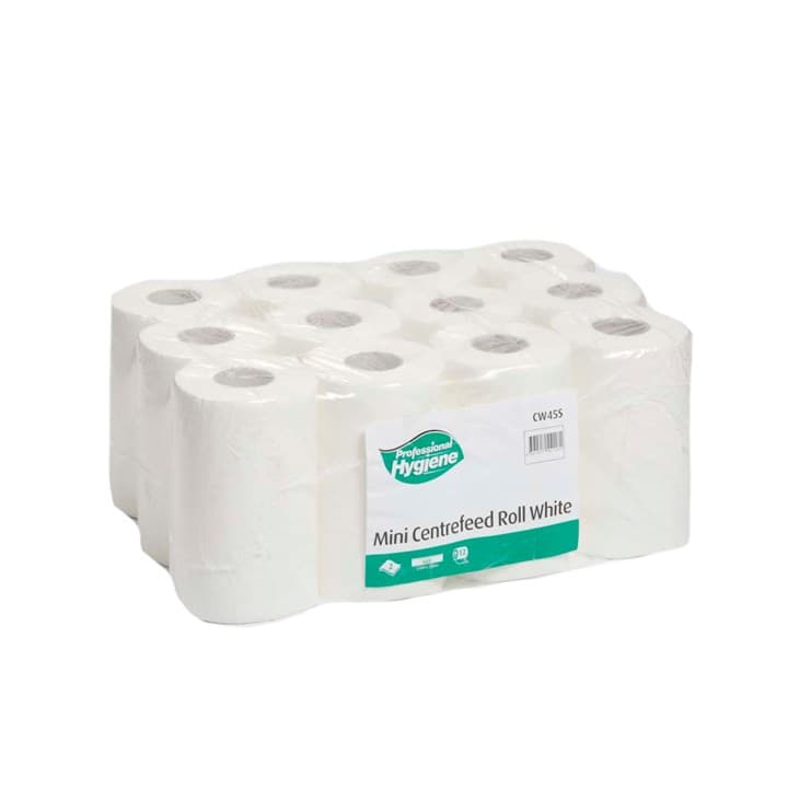 White Mini Centrefeed Roll 2ply (175 Sheets)