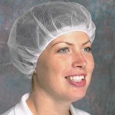 White Heavy Grade Hairnet on Ring