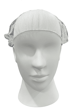 White Nylon Hairnet (21")