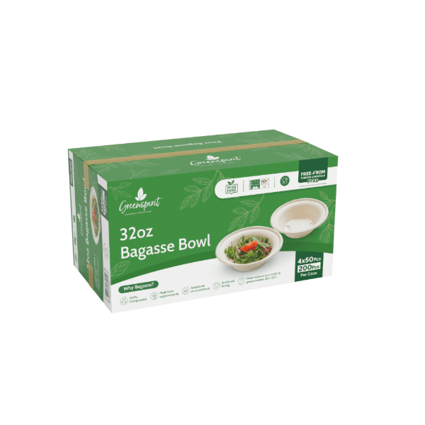 32oz Bagasse Bowl 3