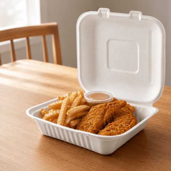 Bagasse Meal Box (8x8") 2