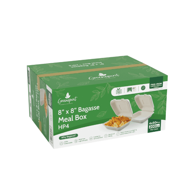 Bagasse Meal Box (8x8") 3