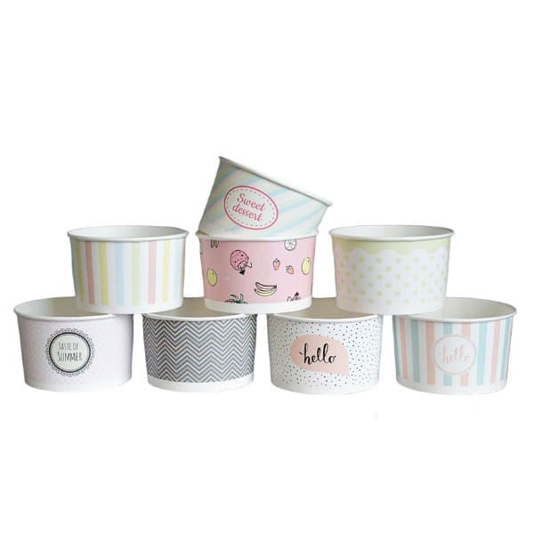 5oz Mixed Pastel Ice Cream Cup 2