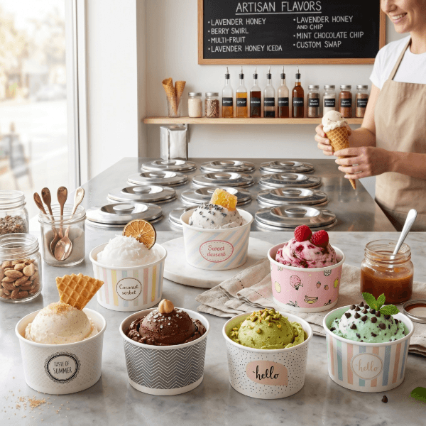 5oz Mixed Pastel Ice Cream Cup 3
