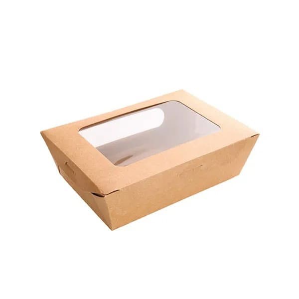 Kraft Window Salad Box (120x120x45mm)