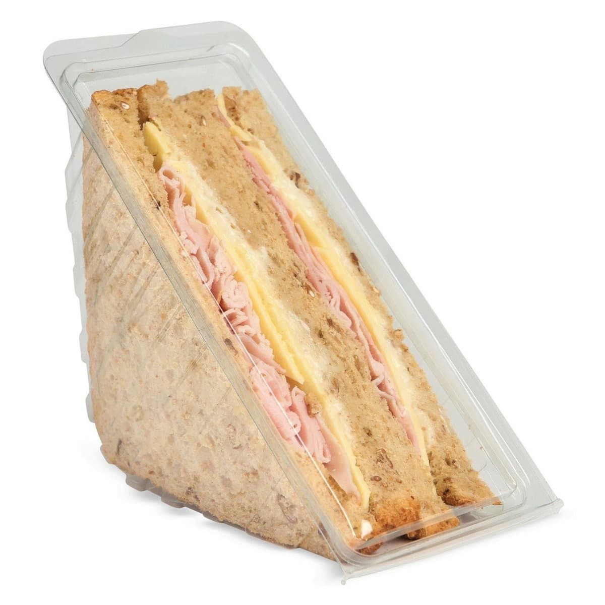 Deep Fill Hinged Sandwich Wedge rPET (185x80x80mm)