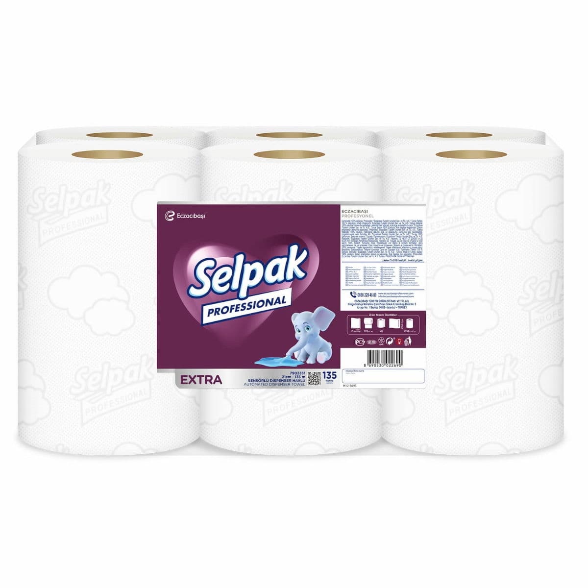 Selpak Sensor 2-Ply Towel (21cm x 135m)