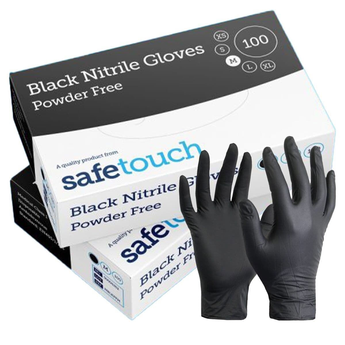 Powder Free Black Nitrile Glove (Medium)