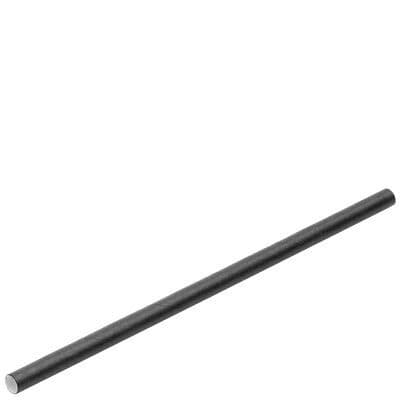 Black Cocktail Straw (3-Ply, 5mm x 140mm)