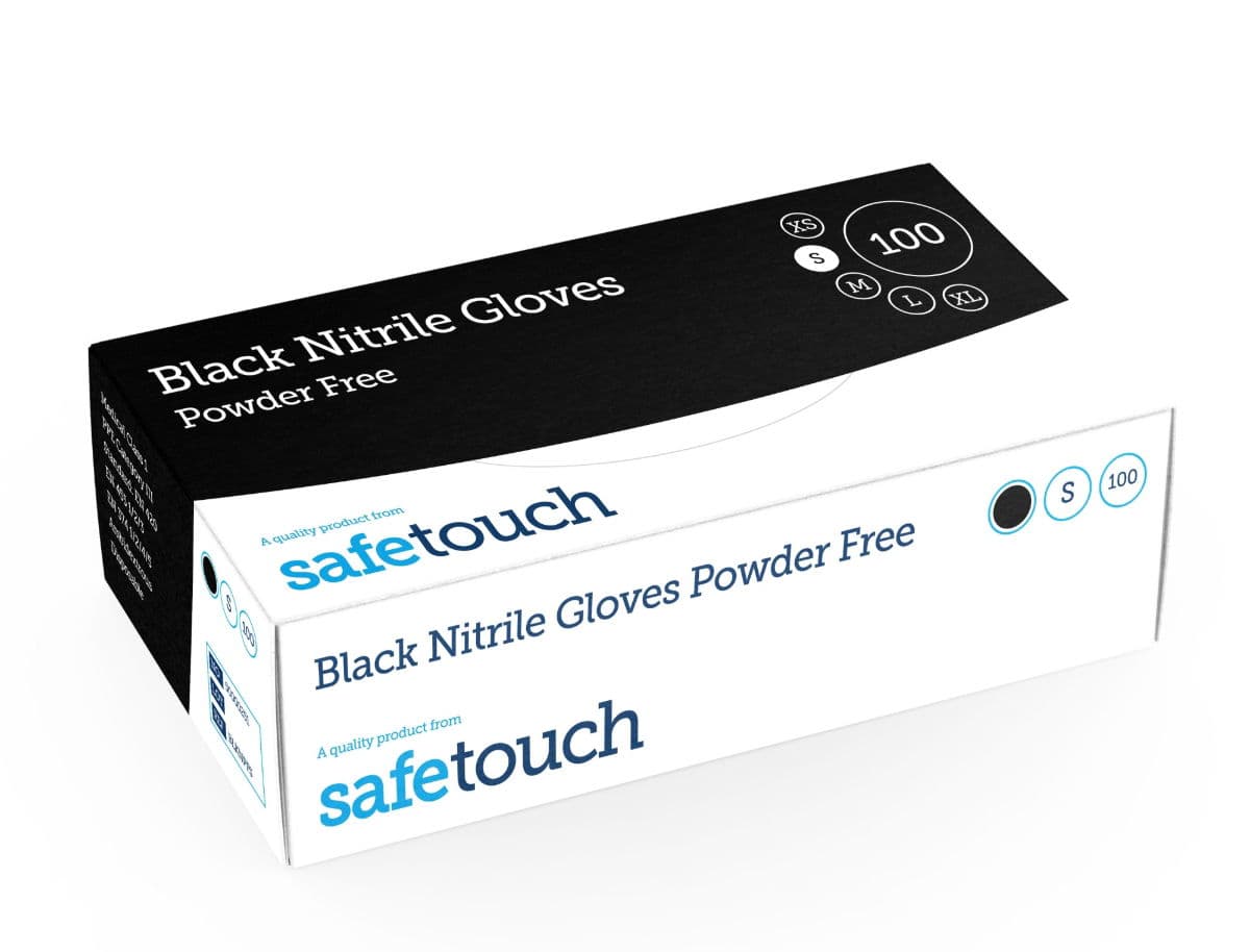 Powder Free Black Nitrile Glove (Small)