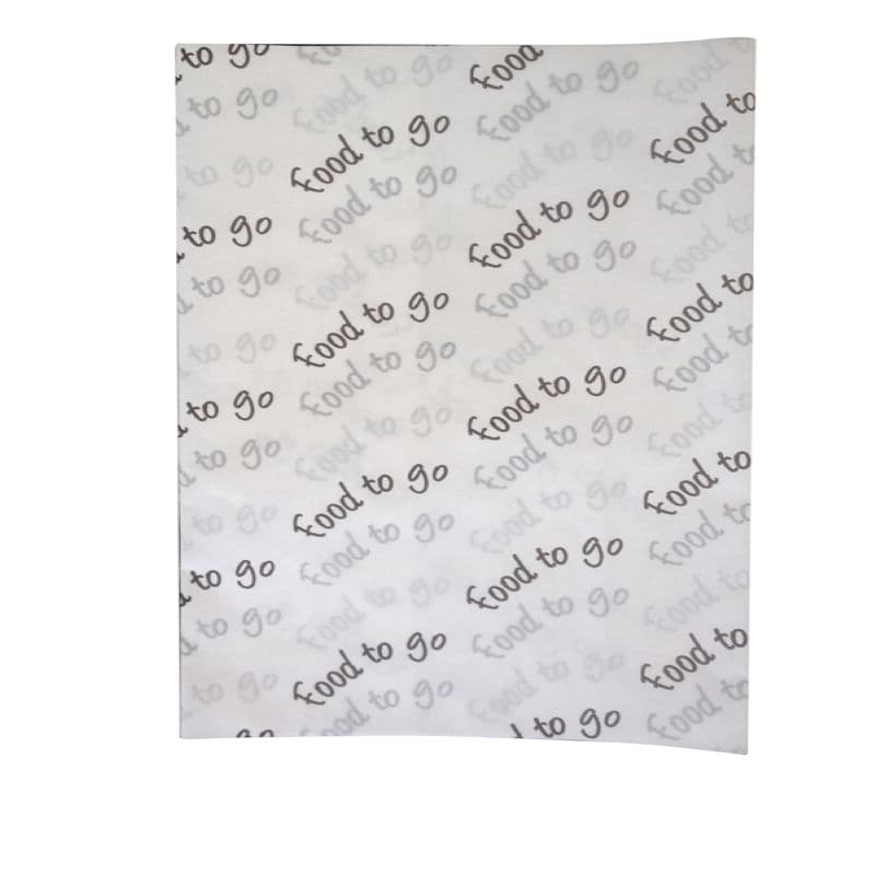 “Food to Go” Compostable Greaseproof Sheet (350x450mm)
