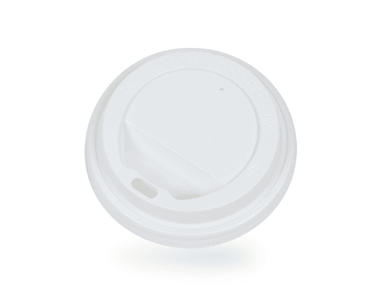 90mm White Hot Cup Lids (Fits 12/16oz)