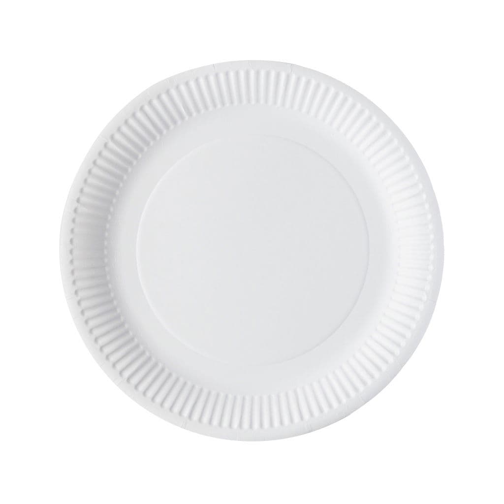 White Greenspirit Paper Plates (9")