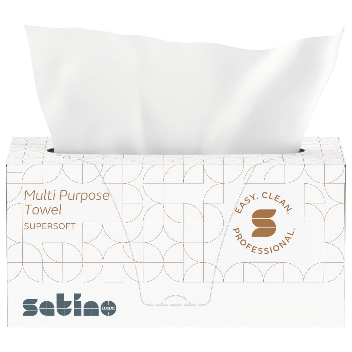 2ply Satino 22x21cm Multi-Purpose Hand Towel Box