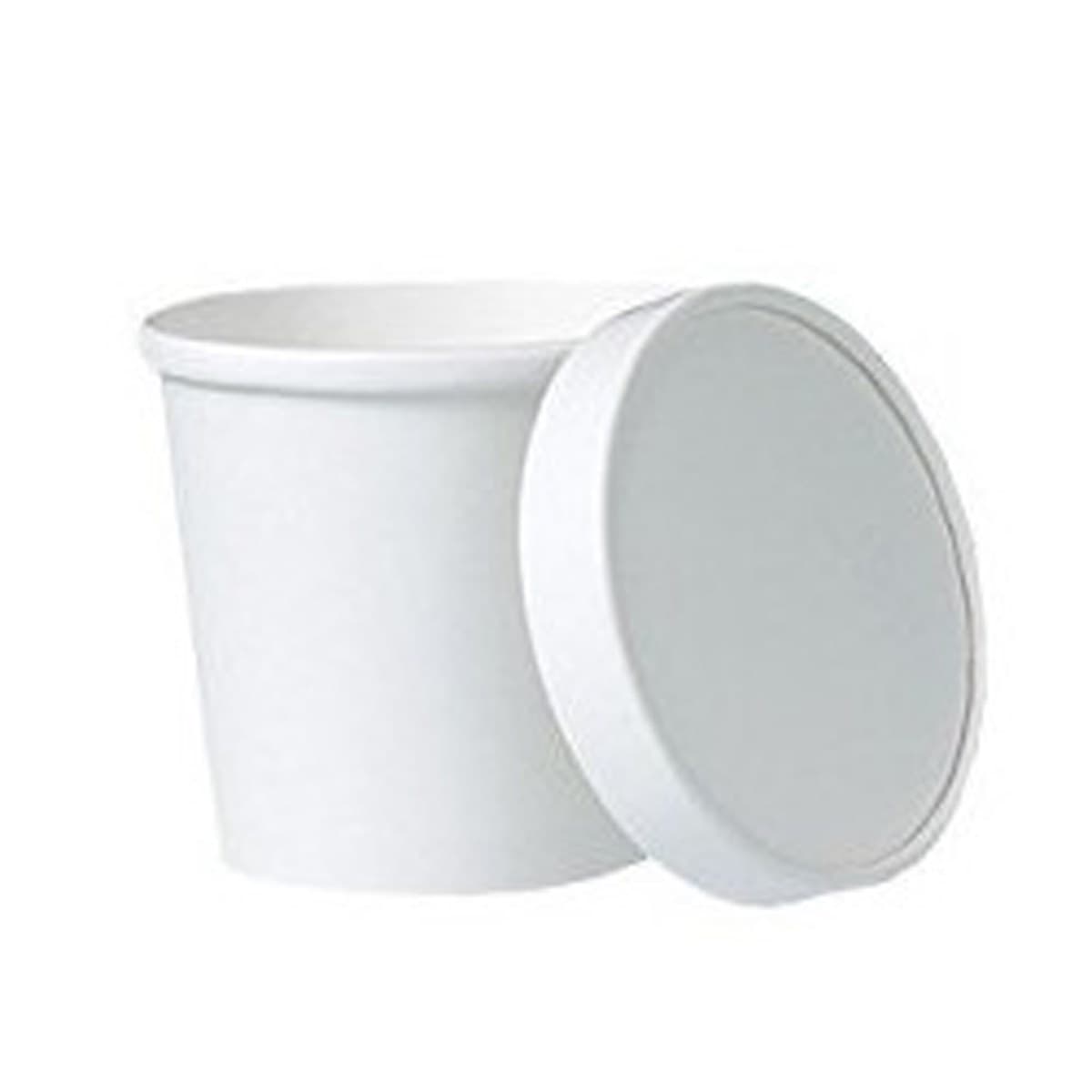 White Soup Cup & Lid (26oz)