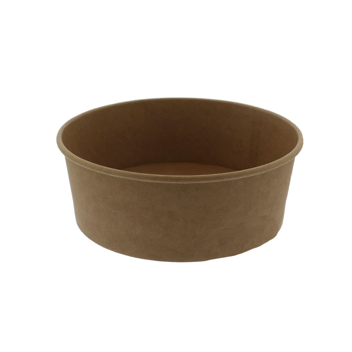 38oz Leafware Brown Kraft Round Salad Bowl
