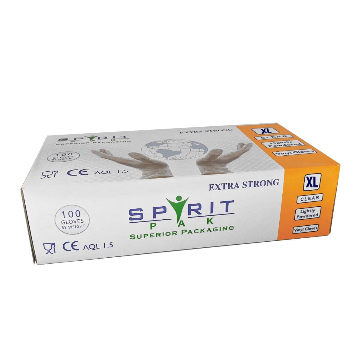 Low Powder Clear Vinyl Glove (Extra Large)