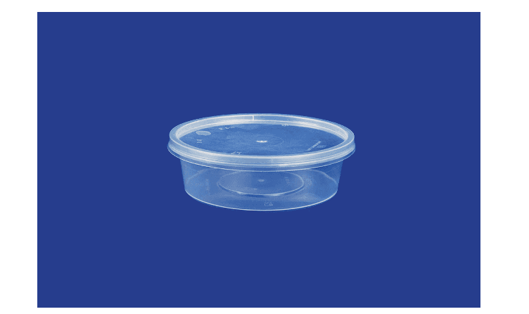 8oz Clear Microwave Container with Lid