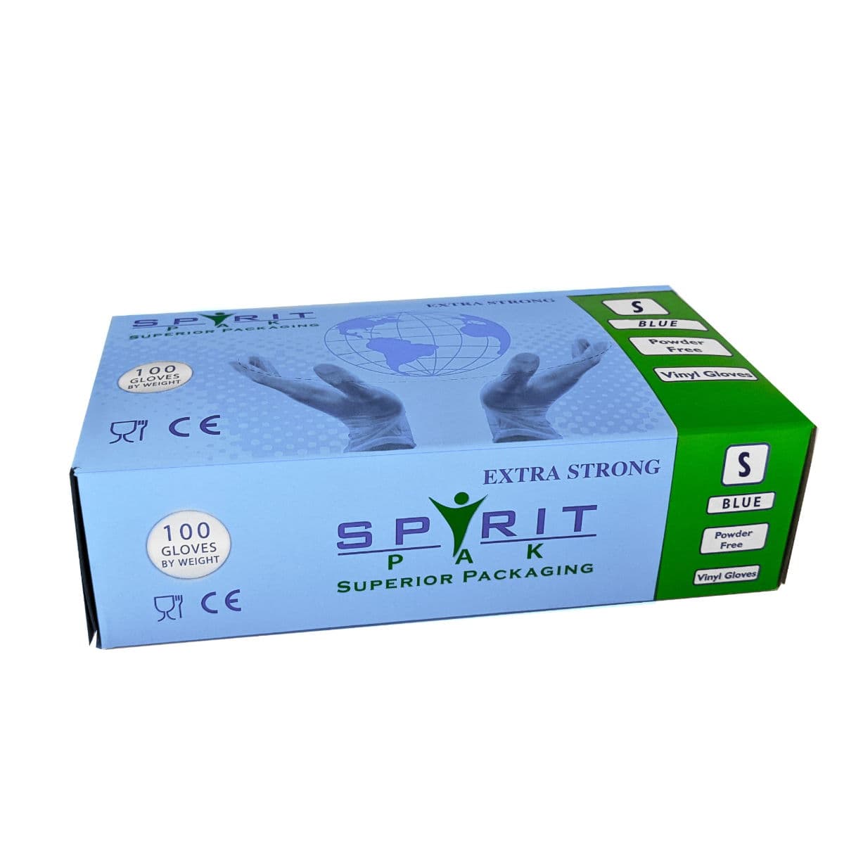 Powder Free Blue Vinyl Gloves (Small)