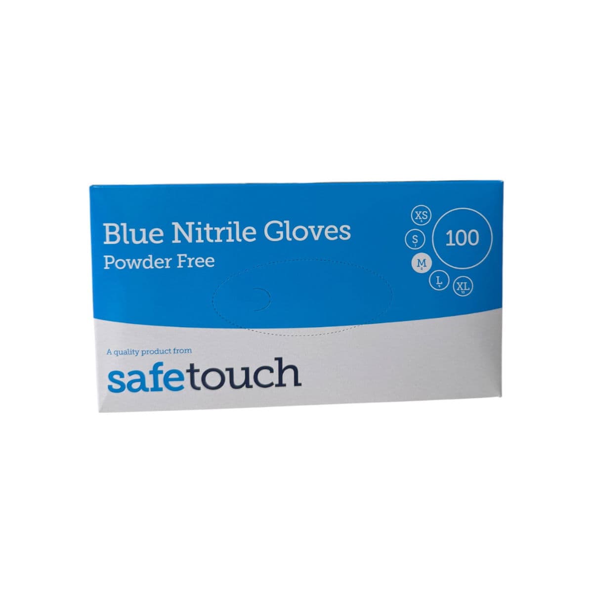 Powder Free Blue Nitrile Glove (Medium)