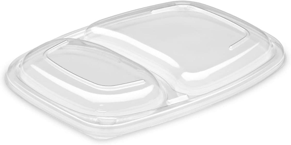 Lids For 34oz 2-Compartment Microwaveable Containers